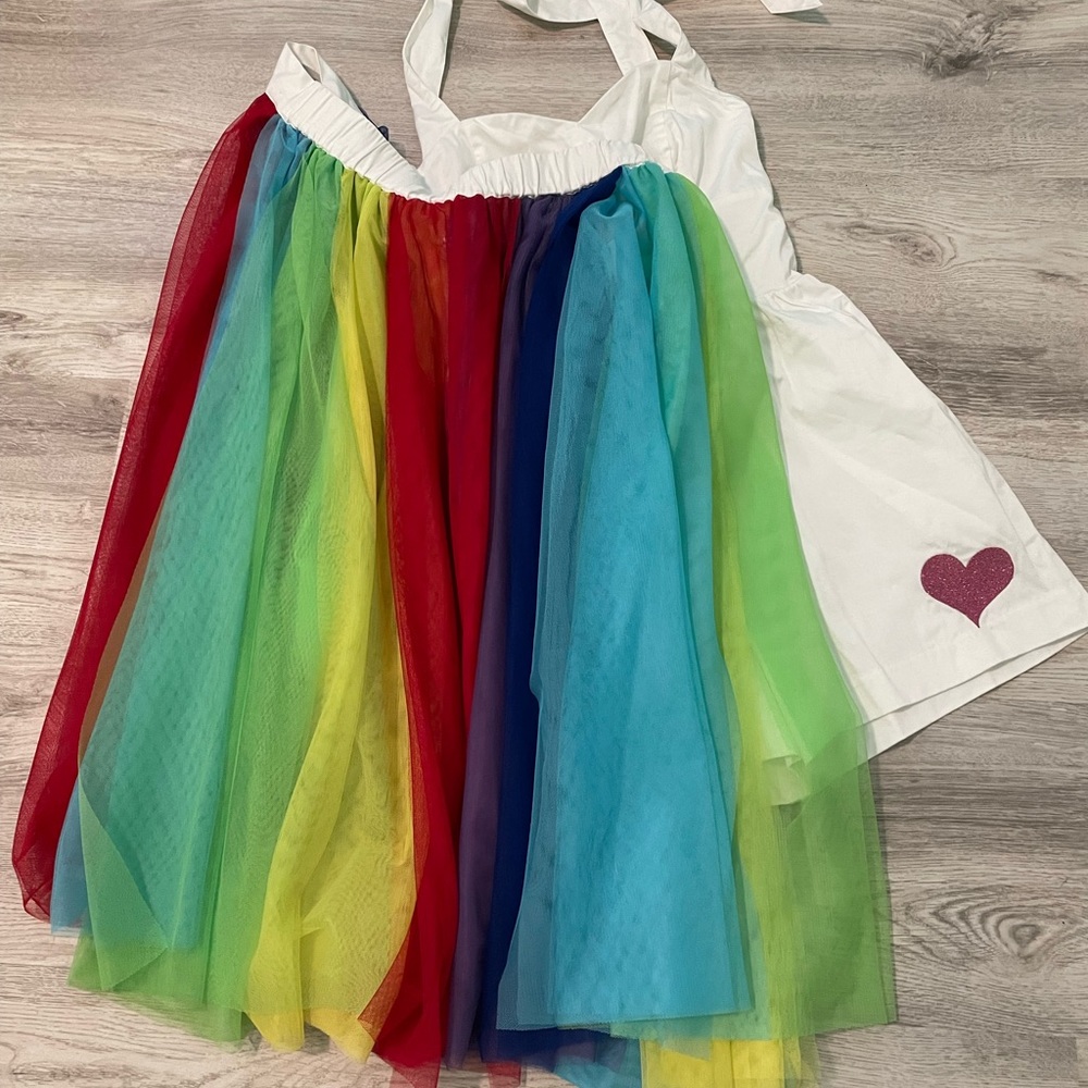 Disney Dress Shop Rainbow Unicorn Jumper Small with matching bag